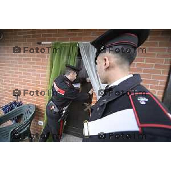 Tiziano Manzoni/LaPresse 9-3- 2025 Italia Cronaca BergamoValbrembo BG Omicidio Luciano Muttoni trovato cdavere a casa