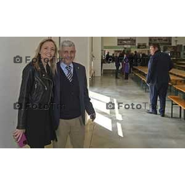 Tiziano Manzoni/LaPresse 04-3- 2025 Italia Cronaca Bergamo Cerimonia di intitolazione dell\'Agri Hub di Spirano a Roberto Maroni Bergamo