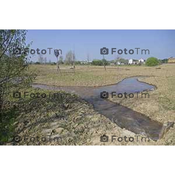 Tiziano Manzoni/LaPresse 5-4- 2025 Italia Cronaca Bergamo l\'avvio dell’apertura della roggia Morlana per il riempimento dell\'area umida di Grumello al Piano.con l\'assessore Oriana Ruzzini, il biologo Alessandro Mazzoleni consulente studio Gerundo con il progettista Paolo Pelliccioli e l\'impresa Bargiggia che ha realizzato il lavoro.