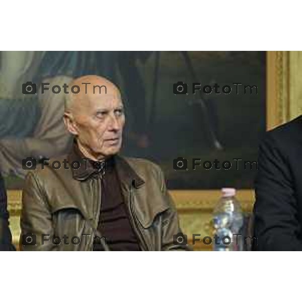 Tiziano Manzoni/LaPresse 10-4- 2025 Italia Cronaca Bergamo Accademia Carrara, DENTRO LORENZO LOTTO la pala di San Bernardino, la fotografia di Axel Hütte in foto