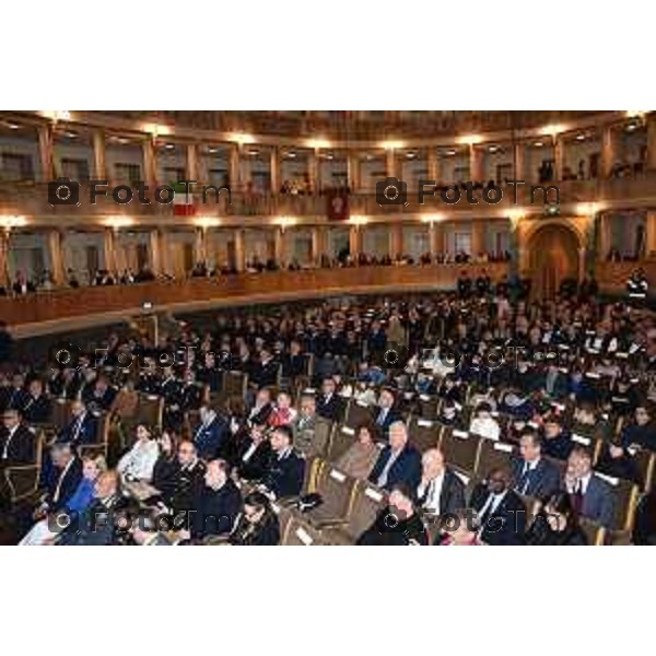 Tiziano Manzoni/LaPresse 110-4- 2025 Italia Cronaca Bergamo Cerimonia celebrativa 173° Anniversario di Fondazione della Polizia di Stato - 10 aprile 2025,