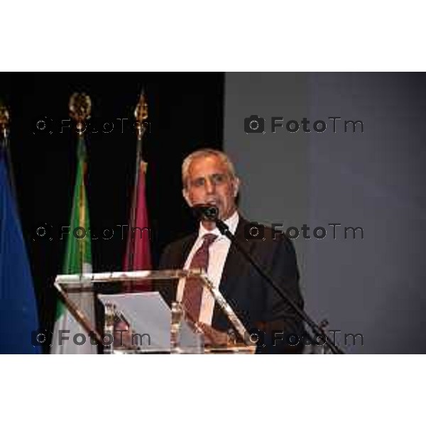 Tiziano Manzoni/LaPresse 110-4- 2025 Italia Cronaca Bergamo Cerimonia celebrativa 173° Anniversario di Fondazione della Polizia di Stato - 10 aprile 2025,