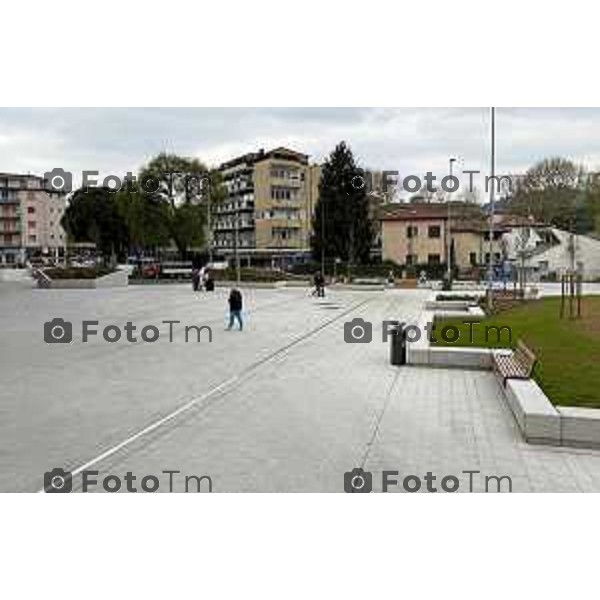 Tiziano Manzoni/LaPresse 12-4- 2025 Italia Cronaca Bergamo Bergamo inaugurazione di piazzale Goisis (Stadio).