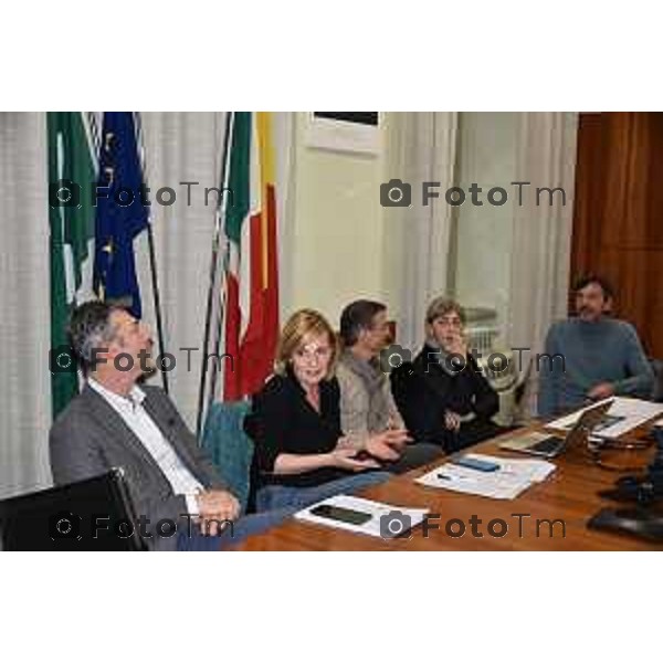 Tiziano Manzoni/LaPresse 14-4- 2025 Italia Cronaca Bergamo Bergamo conferenza restauro e la valorizzazione degli orti di San Tomaso.