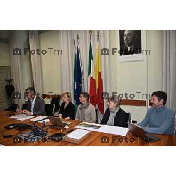 Tiziano Manzoni/LaPresse 14-4- 2025 Italia Cronaca Bergamo Bergamo conferenza restauro e la valorizzazione degli orti di San Tomaso.