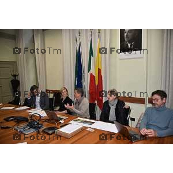 Tiziano Manzoni/LaPresse 14-4- 2025 Italia Cronaca Bergamo Bergamo conferenza restauro e la valorizzazione degli orti di San Tomaso.