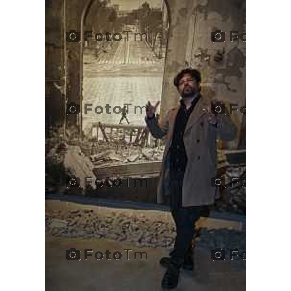 Tiziano Manzoni/LaPresse 15-4- 2025 Italia Cronaca Bergamo DE BELLO Notes on War and Peace esposizione collettiva di gres art 671: parla di guerra, di umanità, di popoli e di emozioni, di storia e di attualità, sostenendo l\'urgenza della pace. Francesca Acquati Roberto Pesenti