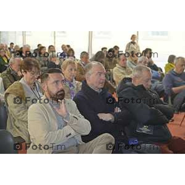 Tiziano Manzoni/LaPresse 19-4- 2025 Italia Cronaca Bergamo Bergamo ’inaugurazione della 66° Fiera dei Librai Bergamo Paolo Franco