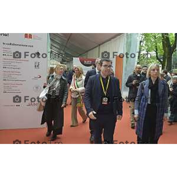 Tiziano Manzoni/LaPresse 19-4- 2025 Italia Cronaca Bergamo Bergamo ’inaugurazione della 66° Fiera dei Librai Bergamo