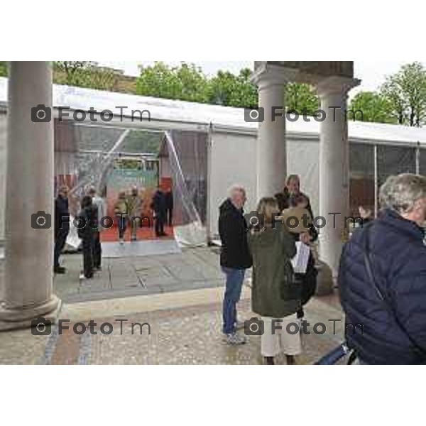 Tiziano Manzoni/LaPresse 19-4- 2025 Italia Cronaca Bergamo Bergamo ’inaugurazione della 66° Fiera dei Librai Bergamo