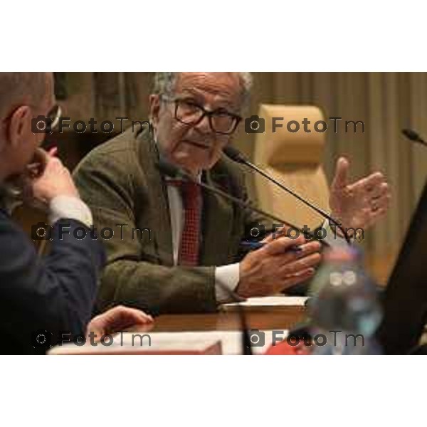 Tiziano Manzoni/LaPresse 23-4- 2025 Italia Cronaca Bergamo Bergamo Romano Prodi presenta il libro