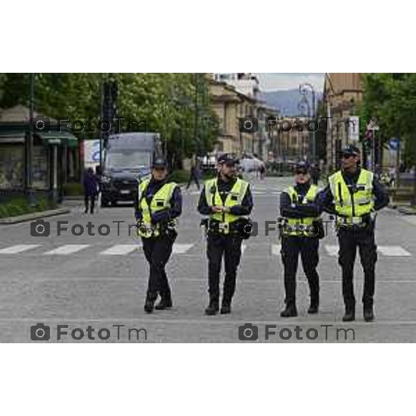Tiziano Manzoni/LaPresse 24-4- 2025 Italia Cronaca Bergamo Bergamo polizia locale vigili di quartiere
