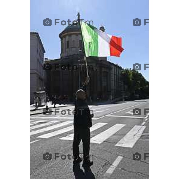 Tiziano Manzoni/LaPresse 12-4- 2025 Italia Cronaca Bergamoitalia tricolore Manifestazioni Anniversario della Liberazione.celebrative del 25 aprile