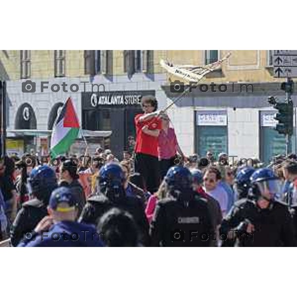 Tiziano Manzoni/LaPresse 12-4- 2025 Italia Cronaca Bergamo Elena Carnevali, Bergamo 80° Manifestazioni Anniversario della Liberazione.celebrative del 25 aprile