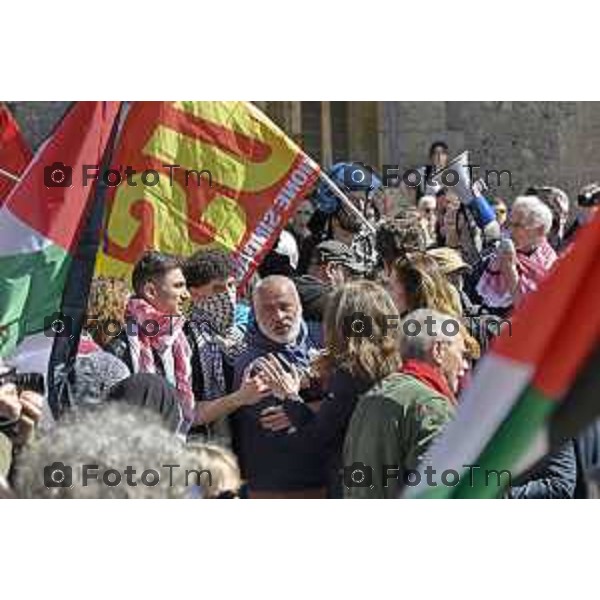 Tiziano Manzoni/LaPresse 12-4- 2025 Italia Cronaca Bergamo Elena Carnevali, Bergamo 80° Manifestazioni Anniversario della Liberazione.celebrative del 25 aprile