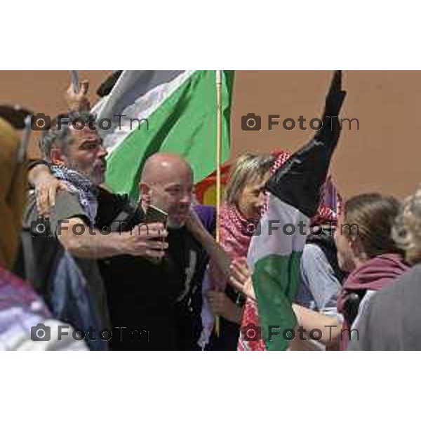 Tiziano Manzoni/LaPresse 12-4- 2025 Italia Cronaca Bergamo Elena Carnevali, Bergamo 80° Manifestazioni Anniversario della Liberazione.celebrative del 25 aprile
