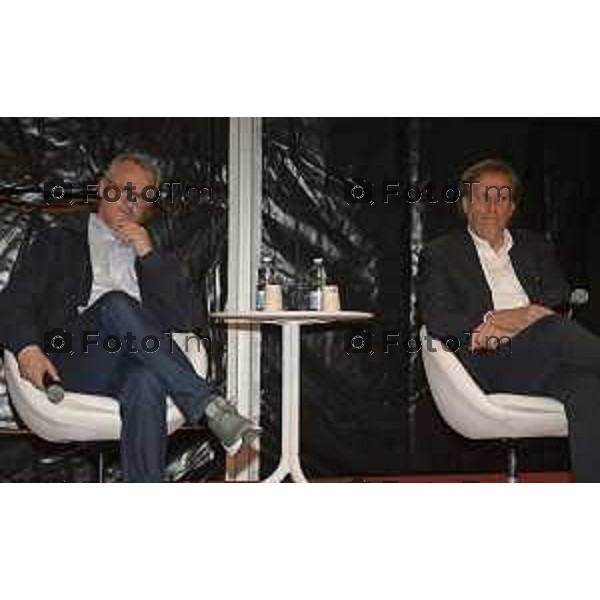 Tiziano Manzoni/LaPresse 30-4- 2025 Italia Cronaca Bergamo fiera dei librai Francesco Battistini Inviato corriere d s. Can Zapperi Cesare