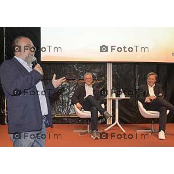 Tiziano Manzoni/LaPresse 30-4- 2025 Italia Cronaca Bergamo fiera dei librai Francesco Battistini Inviato corriere d s. Can Zapperi Cesare