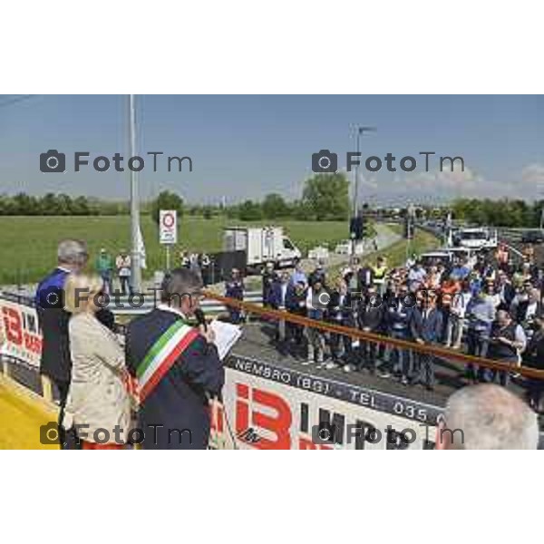 Tiziano Manzoni/LaPresse 30-4- 2025 Italia Cronaca BergamoBoltiere Bg Inaugurazione Variante