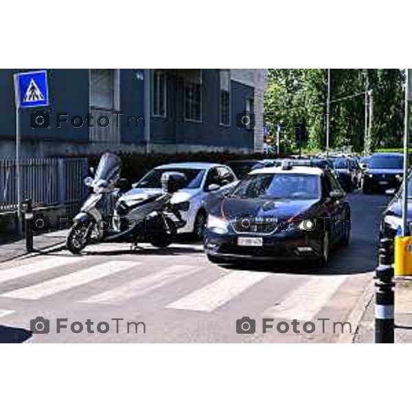 Tiziano Manzoni/LaPresse 4-5- 2025 Italia Cronaca Bergamo Omicidio Riccardo Claris lite tra due gruppi di tifosi, atalantini e interisti