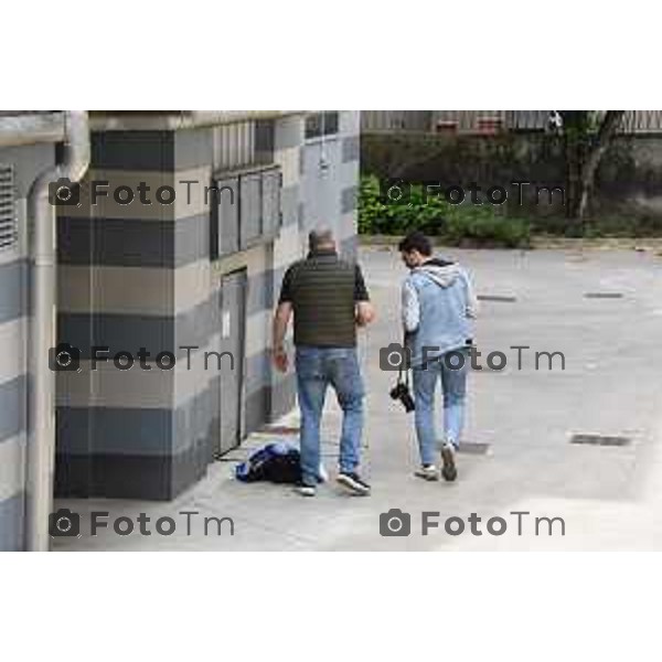 Tiziano Manzoni/LaPresse 4-5- 2025 Italia Cronaca Bergamo Omicidio Riccardo Claris lite tra due gruppi di tifosi, atalantini e interisti