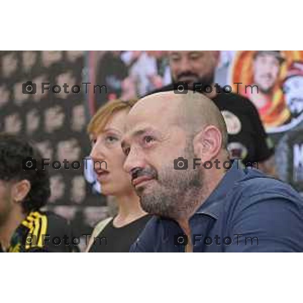 Tiziano Manzoni/LaPresse 4-5- 2025 Italia Cronaca Bergamo Chiuduno Tatoo fiera 4 tappa del Campionato italiano super hot mangiatori di peperoncino creato da Giancarlo Gasparotto in arte “Jack Pepper”, primo classificato Giovanni Mora.