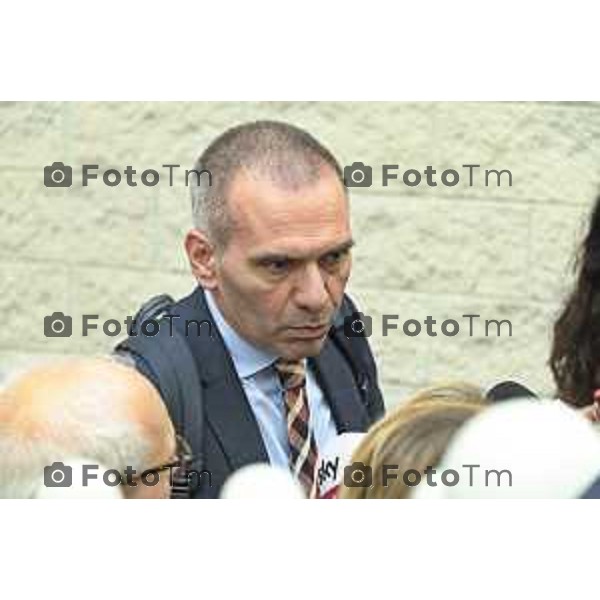 Tiziano Manzoni/LaPresse 6-5- 2025 Italia Cronaca Bergamo Omicidio di Riccardo Claris, l\'avvocato di Jacopo De Simone , Luca Bosisio