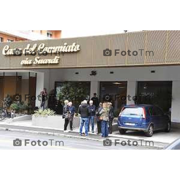 Tiziano Manzoni/LaPresse 08-5- 2025 Italia Cronaca Bergamo Bergamo Omicidio Riccardo Claris camera ardente