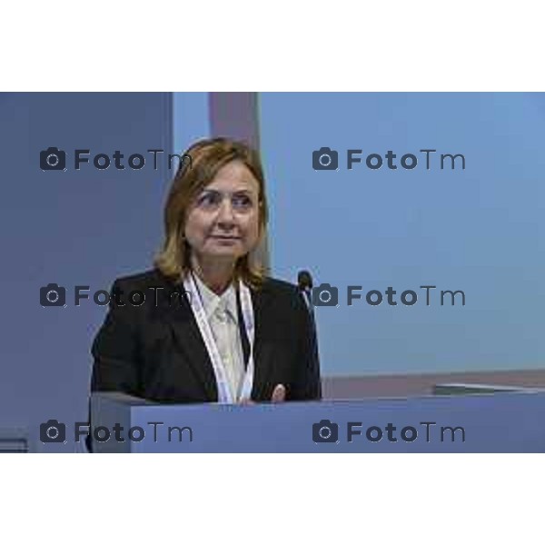 Tiziano Manzoni/LaPresse 8-5- 2025 Italia Cronaca Bergamo Dussmann, in collaborazione con Fondazione CESVI e con il patrocinio di Confindustria Bergamo, organizza l’evento “La sostenibilità come scelta strategica” Francesca D’Angelo, fondatrice di SostenibilitA Consulting.