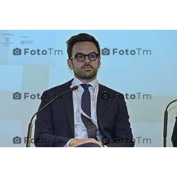 Tiziano Manzoni/LaPresse 8-5- 2025 Italia Cronaca Bergamo Dussmann, in collaborazione con Fondazione CESVI e con il patrocinio di Confindustria Bergamo, organizza l’evento “La sostenibilità come scelta strategica”Matteo Vavassori, Presidente Gruppo Giovani Imprenditori Confindustria Bergamo