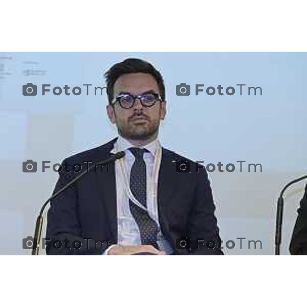 Tiziano Manzoni/LaPresse 8-5- 2025 Italia Cronaca Bergamo Dussmann, in collaborazione con Fondazione CESVI e con il patrocinio di Confindustria Bergamo, organizza l’evento “La sostenibilità come scelta strategica”Matteo Vavassori, Presidente Gruppo Giovani Imprenditori Confindustria Bergamo