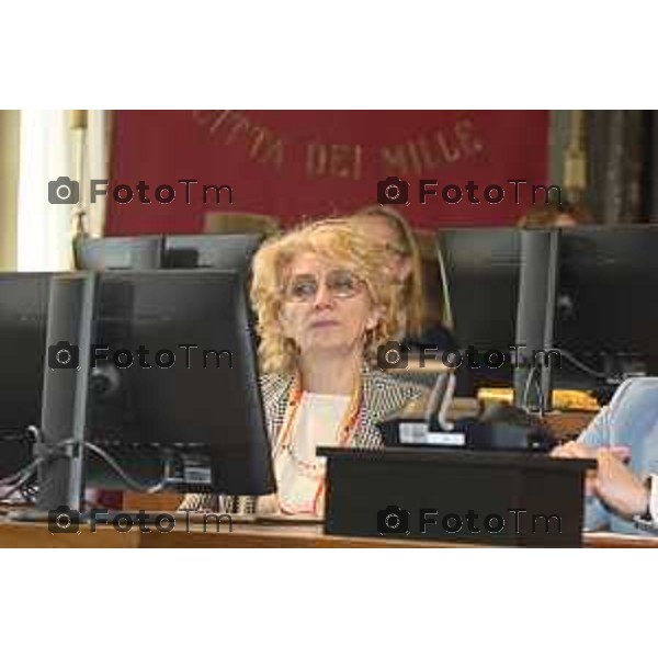 Tiziano Manzoni/LaPresse 12-4- 2025 Italia Cronaca Elena Carnevali,Bergamo Città Europea dello Sport 2027. Difesa della candidatura | Con Assessore Messina e Maurizia Cacciatori.