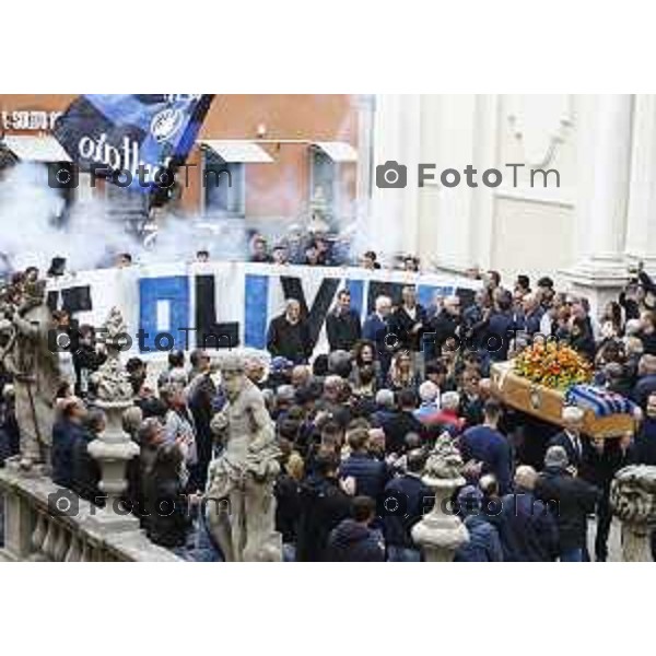 Tiziano Manzoni/LaPresse 10-5 2025 Italia CronacaStezzano funerale Oliviero Garlini ex giocatore Atalanta