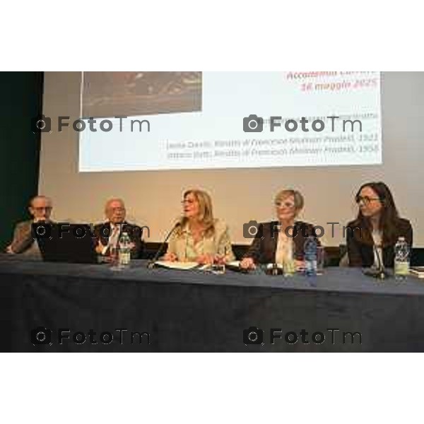 Tiziano Manzoni/LaPresse 15-5- 2025 Italia Cronaca Bergamo Accdemia Carrara Bergamo donazioni Carla Bonfichi dell\'Autoritratto di Bartolomeo Nazari collezione Molinari Pradelli