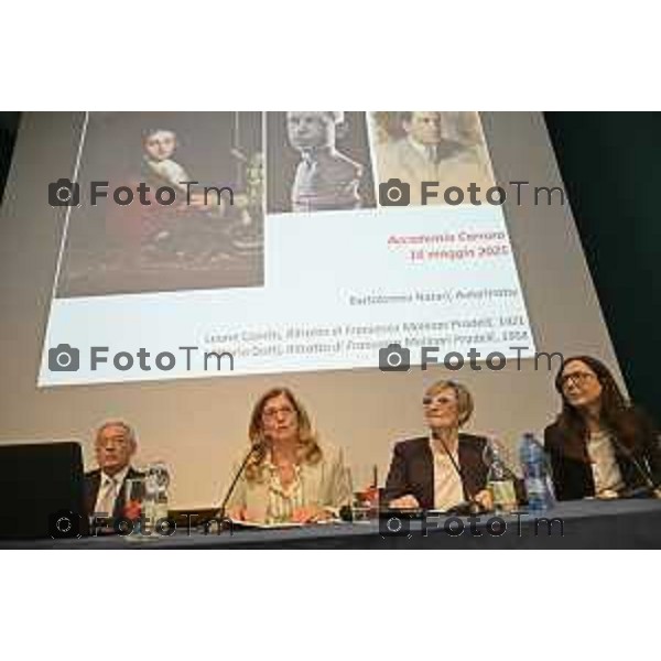 Tiziano Manzoni/LaPresse 15-5- 2025 Italia Cronaca Bergamo Accdemia Carrara Bergamo donazioni Carla Bonfichi dell\'Autoritratto di Bartolomeo Nazari collezione Molinari Pradelli