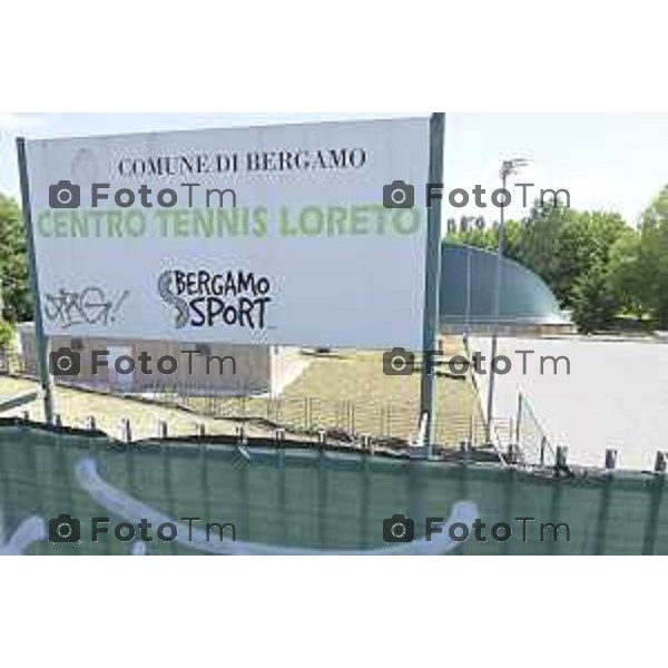 Bergamo Loreto ex centro tennis lavori ristrutturazione