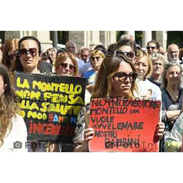 Tiziano Manzoni/LaPresse 17-5- 2025 Italia Cronaca Bergamo Movimento Cinque Stelle e 45 comuni bergamaschi, per dire no all’inceneritore di Montello