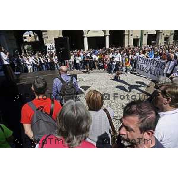Tiziano Manzoni/LaPresse 17-5- 2025 Italia Cronaca Bergamo Movimento Cinque Stelle e 45 comuni bergamaschi, per dire no all’inceneritore di Montello