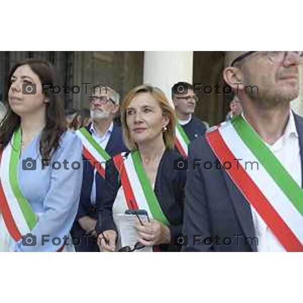 Tiziano Manzoni/LaPresse 17-5- 2025 Italia Cronaca Bergamo Movimento Cinque Stelle e 45 comuni bergamaschi, per dire no all’inceneritore di Montello Oriana Ruzzini, assessora alla Transizione ecologica, Ambiente e Verde del Comune di Bergamo