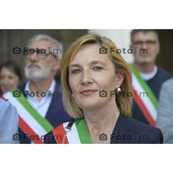 Tiziano Manzoni/LaPresse 17-5- 2025 Italia Cronaca Bergamo Movimento Cinque Stelle e 45 comuni bergamaschi, per dire no all’inceneritore di Montello Oriana Ruzzini, assessora alla Transizione ecologica, Ambiente e Verde del Comune di Bergamo