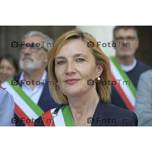 Tiziano Manzoni/LaPresse 17-5- 2025 Italia Cronaca Bergamo Movimento Cinque Stelle e 45 comuni bergamaschi, per dire no all’inceneritore di Montello Oriana Ruzzini, assessora alla Transizione ecologica, Ambiente e Verde del Comune di Bergamo