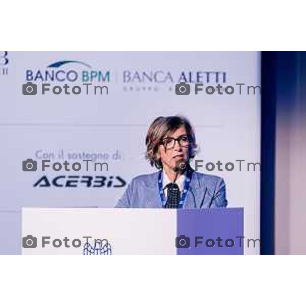 Tiziano Manzoni/LaPresse 20-5- 2025 Italia Cronaca Bergamo Bergamo Assemblea del Comitato Piccola Industria di Confindustria 2025 Domenico De Angelis, Condirettore generale Banco BPM, Giovanni Baroni, Presidente Piccola Industria Confindustria. A seguire, il contributo di Gian Paolo Montali, Sport advisor, sul tema “Fare squadra per vincere”, le conclusioni con Oscar Panseri e i saluti di Gian Piero Gasperini.