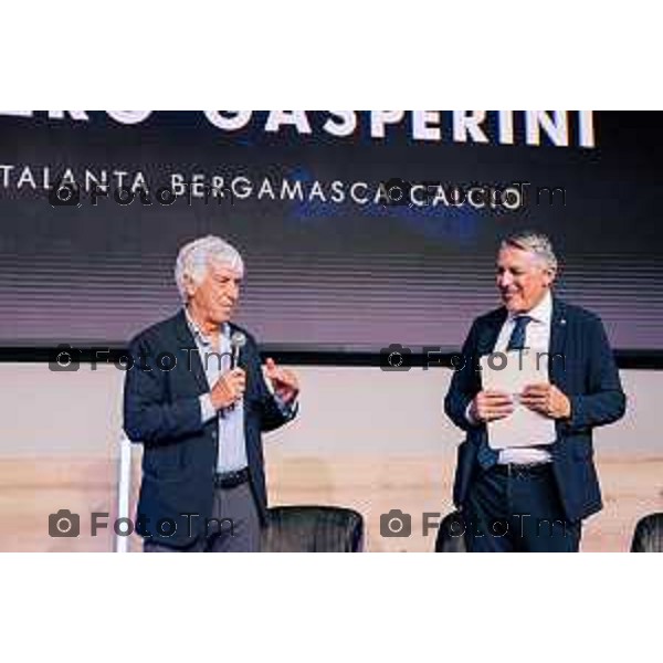 Tiziano Manzoni/LaPresse 20-5- 2025 Italia Cronaca Bergamo Bergamo Assemblea del Comitato Piccola Industria di Confindustria 2025 Oscar Panseri e i saluti di Gian Piero Gasperini.