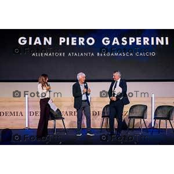 Tiziano Manzoni/LaPresse 20-5- 2025 Italia Cronaca Bergamo Bergamo Assemblea del Comitato Piccola Industria di Confindustria 2025 Oscar Panseri e i saluti di Gian Piero Gasperini.