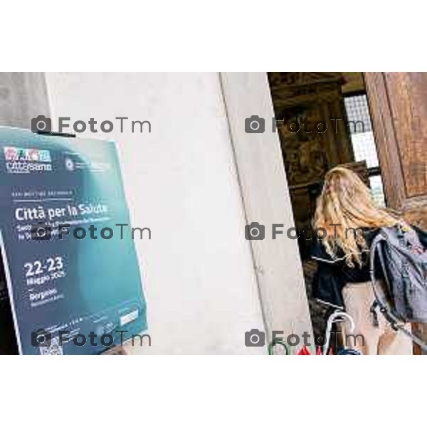 Tiziano Manzoni/LaPresse 22-5- 2025 Italia Cronaca Bergamo Meeting Nazionale della Rete Italiana Città Sane OMS