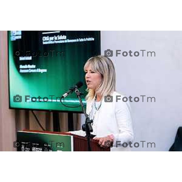 Tiziano Manzoni/LaPresse 22-5- 2025 Italia Cronaca Bergamo Meeting Nazionale della Rete Italiana Città Sane OMS MArcella Messina