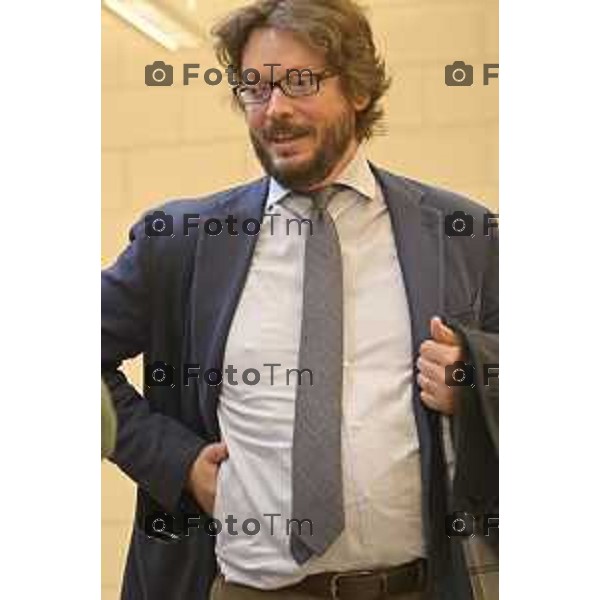 Tiziano Manzoni/LaPresse 23-5- 2025 Italia Cronaca Bergamo Bergamo Commemorazione Falcone in tribunale in corte D\'assise Marchisio Emanuele