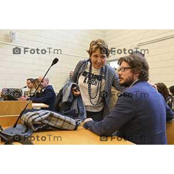 Tiziano Manzoni/LaPresse 23-5- 2025 Italia Cronaca Bergamo Bergamo Commemorazione Falcone in tribunale in corte D\'assise Marchisio Emanuele
