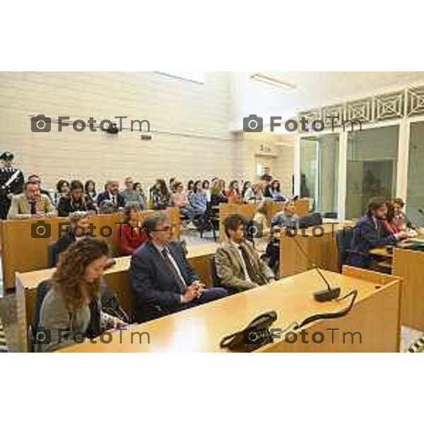 Tiziano Manzoni/LaPresse 23-5- 2025 Italia Cronaca Bergamo Bergamo Commemorazione Falcone in tribunale in corte D\'assise