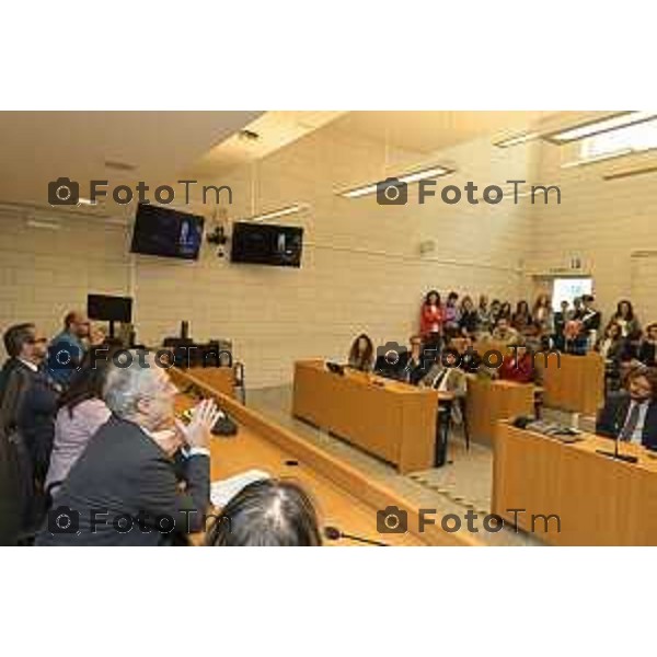 Tiziano Manzoni/LaPresse 23-5- 2025 Italia Cronaca Bergamo Bergamo Commemorazione Falcone in tribunale in corte D\'assise